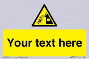 Custom warning roof avalanche